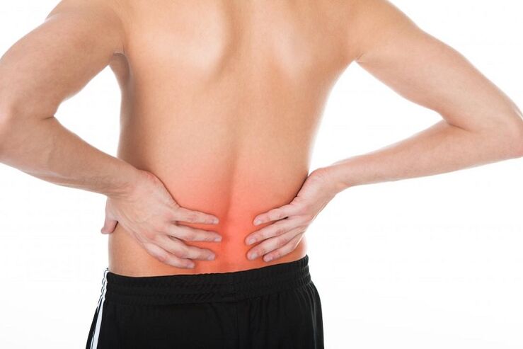 bolesť v dolnej časti chrbta s osteochondrózou